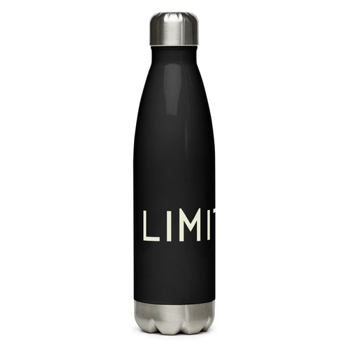 Right-side view of the black 17-ounce stainless steel bottle.